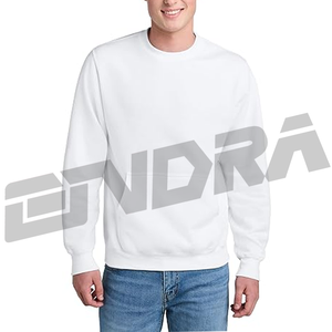 Sudadera blanca para hombre, corte holgado, lisa, suave y cómoda, para uso diario, estilo casual urbano con comodidad moderna, progearxfitor - Product Image 1