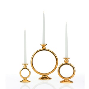 Luxury Aluminum <b>Candlestick</b> <b>Brass</b> Antique Candle Pillar Handmade Christmas Wedding Decorated Candle Stand Customized Print - Product Image 5