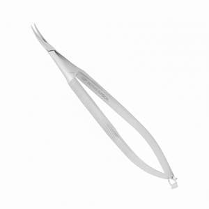 Porte-aiguilles micro Castroviejo en acier inoxydable de qualité supérieure avec poignée à ressort, pointe incurvée, instruments micro-chirurgicaux pour hôpital - Product Image 1