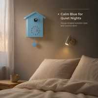 Jam Dinding Gaya Nordik Cuckoo Modern, Jam Burung Hiasan Dinding, Quartz Senyap untuk Dekorasi Ruang Tamu dan Kamar Tidur
