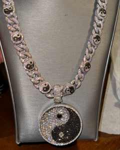 Colgante de diseño de Hip Hop de plata 925 de lujo con diamante de moissanita y bolsa de dinero helado joyería de fiesta personalizable - Product Image 5