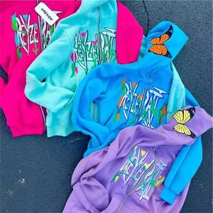 Sudadera con capucha polar con cremallera completa de gran tamaño para hombre Logotipo personalizado Gráfico Puff Impreso Algodón Invierno 3XL Patrón 3D Sudadera con capucha - Product Image 4