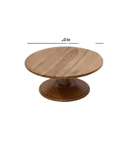Support à gâteaux en bois de dernière Production plateau d'exposition de desserts accessoires de cuisine assiettes de décoration de gâteaux - Product Image 1