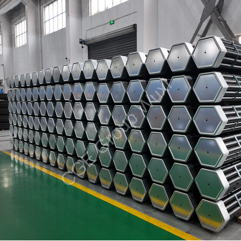 CGE Carbon Steel Drill Pipe Drill Rod Forged Construction for Ore ...