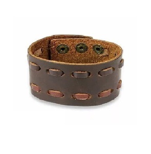 Directamente de fábrica, venta al por mayor, pulsera de cuero de vaca, pulsera de cuero trenzado hecha a mano Vintage Punk Widen para hombres - Product Image 1