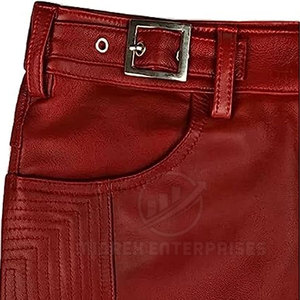 Pantalon en cuir décontracté pour hommes à quantité minimale de commande bas bonne qualité léger taille moyenne - Product Image 5
