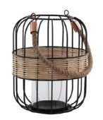 Fer étoile Design sol Vase métal Art Ware bougeoir avec lune thé lumière noir poudre manteau finition pour la décoration intérieure - Product Image 5