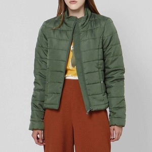 Chaqueta de Invierno Acolchada con Cierre de Cremallera y Estampado Personalizado de Alta Calidad para Mujer, Nueva Chaqueta de Moda Transpirable de Manga Larga para Mujer - Product Image 1