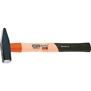 SecuTec No. Martillo de cerrajero de 400 g y 310 mm con mango de nogal americano PICARD, martillo de percusión - Product Image 1