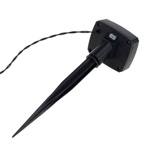 Lampes solaires de jardin en rotin à LED, 4 pièces, avec panneau solaire intégré sur poteau - Product Image 5