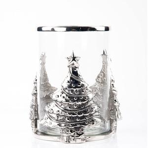 Set of 3 One Metal and Two Glass Pits T-light Holder for Weddings and Parties Decoration of High Quality Metal 3 Inches - Product Image 3