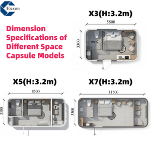 Casa Prefabbricata di Lusso Mobile a Capsula Spaziale per Resort all'Aperto con Bagno e Cucina, Design di Alta Gamma per Soggiorni Turistici - Product Image 2