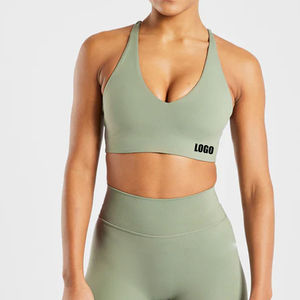 Sujetador deportivo para mujer con copas extraíbles de alta calidad de fabricantes OEM - Product Image 4