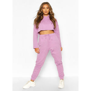 Ensemble sweat à capuche personnalisé de haute qualité Survêtement surdimensionné uni Survêtements en molleton technique pour femmes - Product Image 6
