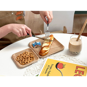 Assiette carrée en tissu de bois de TAEYANG INT durable et pas facilement déchirée pour les plats et les assiettes - Product Image 6