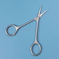 Ciseaux à cuticules professionnels en acier inoxydable, petits, courbés et tranchants, style russe, pour le soin des ongles