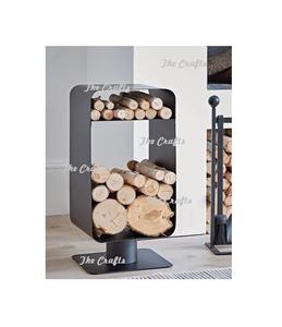 Fantastique Design Fire Place Log Rack À La Main Fer Noir Couleur Bois De Chauffage Log Rack Pour Une Utilisation Extérieure Et Intérieure - Product Image 1
