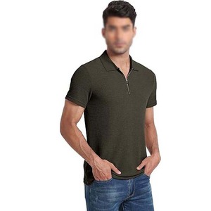 Polo de Golf de Secado Rápido para Hombre con Cierre y Bolsillo, con Tela de Secado Rápido - Product Image 5