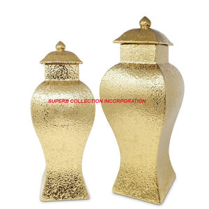 Pots de gingembre plaqués or faits à la main Offre Spéciale Vase de table moderne avec glaçure mate fait à la main sur Offre Spéciale - Product Image 3