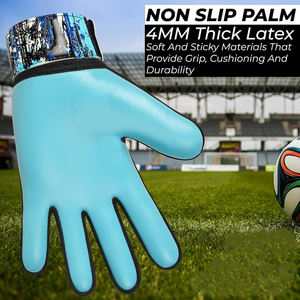 Guantes de Portero de Fútbol Personalizados, Transpirables, de Látex de Contacto de 4 mm, Profesionales, Impermeables, Ajustables para Exteriores - Product Image 3