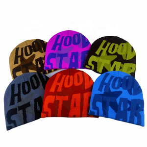 Bonnet en tricot jacquard coloré, motif animal, chapeau d'hiver, acrylique doux, streetwear, broderie 3D, mode Y2K, unisexe, adultes - Product Image 6