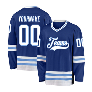 Vêtements de hockey sur glace unisexe de haute qualité Maillot de sublimation imprimé personnalisé Maille respirante Polyester-Maillot de hockey sur glace unisexe - Product Image 1