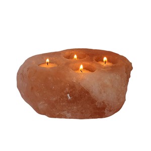 Eleve su ambiente con el candelabro hecho a mano natural de color claro de tres agujeros en forma natural-Sian Enterprises - Product Image 3