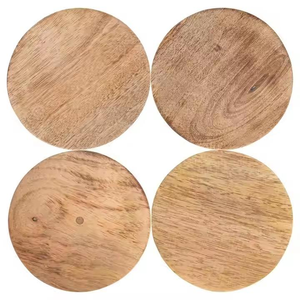 Posavasos de Madera Clásicos Hechos a Mano Irregulares, Resistentes a las Manchas, Ecológicos y No Tóxicos, en Venta por Saniya Handicraft - Product Image 2