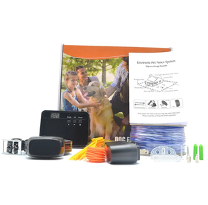 Sistema de Valla Inalámbrica para Entrenamiento de Perros, Resistente al Agua, <span class=keywords><strong>Collar</strong></span> Recargable, 200M, Descarga Electrónica, Negro, ABS+Nailon, Superventas - Product Image 2