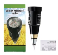 Testeur de sol à pointe conique 2-en-1 Testeur d'humidité du sol PH Humidité plante fleur outils de jardin Détecteur de sol