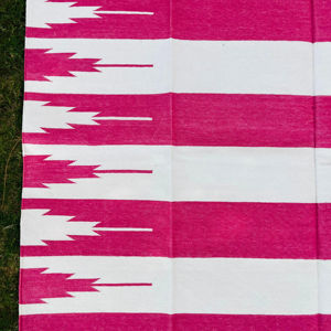 Venta al por mayor 100% algodón hecho a mano hogar decorativo tejido plano sala de estar alfombra Dhurrie tejido Oficina interior piso alfombra corredor - Product Image 1