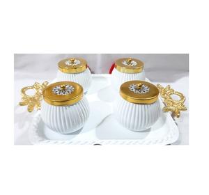 Tarro decorativo de frutas secas con acabado dorado para regalos de negocios para el hogar y el hotel y artesanías de decoración Diwali hechas de metal duradero - Product Image 6