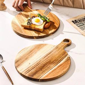 Planches à plateau rondes en bois meilleur prix plateaux de service à fromage et à pizza planches à fromage en bois marque privée acceptée - Product Image 5
