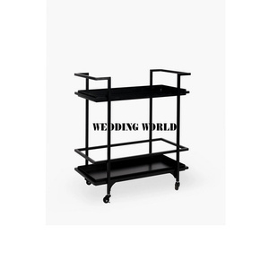 Chariot en métal décoratif personnalisé fait à la main dernière arrivée chariot de service dernière arrivée chariot de service en métal de conception - Product Image 3