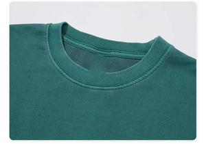Ensemble 2 pièces T-shirt et short pour homme, uni, décontracté, en coton 100% lavé, coupe oversize, vente en gros 2026 - Product Image 2