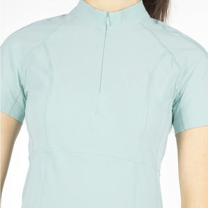 Premium Equestrian Clothing Sports <b>Wear</b> Show Shirt Base Layer Short Sleeve Top Custom Wholesale 4 Way Stretch <b>Horse</b> <b>Riding</b> Shirt - Product Image 3
