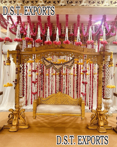 Maharani mariage balançoire de mariée pour scène cérémonie de mariage décoration balançoire Jhula musulman Sangeet nuit scène balançoire USA - Product Image 6