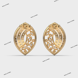 ต่างหูเงินทรงแฟนซีประดับเพชรโมอิสซาไนต์คุณภาพพรีเมียม ดีไซน์เก๋ไก๋สำหรับงานปาร์ตี้ - Product Image 3