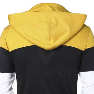 2024 Sudadera con capucha hecha a medida para hombre 100% algodón Casual ropa de invierno Color sólido teñido liso en venta - Product Image 6