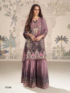 Traje Kirti Sharara de Fabricación India para Fiestas Ligeras y Uso Diario, Disponible para Suministro al por Mayor - Product Image 3