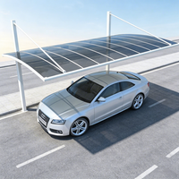 Auvent de stationnement moderne et minimaliste en aluminium recyclable, garage pour voiture, couleurs personnalisées, anti-corrosion, imperméable, jardin, extérieur