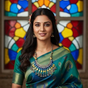 Collar con Colgante de Piedra de Vidrio Afgano, Obra de Arte Tribal Coleccionable - Product Image 2