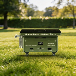 Cuisinière solaire d'urgence à batterie 800W LiFePO4 1.5kWh, cuisinière infrarouge pour pannes de courant, utilisation en extérieur et en camping-car - Product Image 3