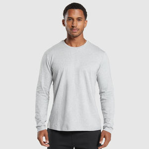 Camiseta de Manga Larga de Alta Calidad 100% Algodón, Logotipo Personalizado, Ropa Urbana para Hombre, Transpirable y Ecológica - Product Image 6