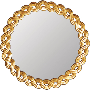 Gold Plated Finished Luxury Wall Mirror Metal Brass <b>Frame</b> Round Shape Wall <b>Mounted</b> Mirror for Home Living Room Decor - Product Image 6