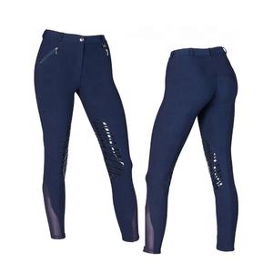 Jodhpurs de nailon unisex con parche de silicona en la rodilla, pantalones de montar a caballo con logotipo personalizado, suministro de equitación ecuestre de un proveedor de confianza - Product Image 1