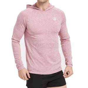 Men's New Arrival Slim Fit Gym Hoodies High Quality Winter Casual Solid Pattern Hooded Sweatshirts Made of Polyester/Cotton - Product Image 1