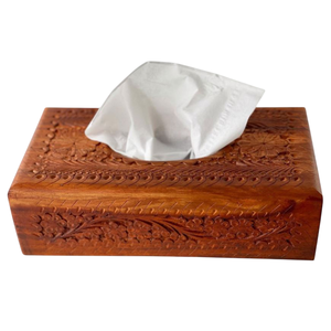 Boîte à serviettes porte-mouchoirs en bois marron écologique de qualité supérieure fait à la main porte-serviettes porte-mouchoirs Vintage pour la décoration de la maison - Product Image 3