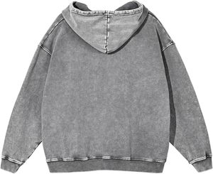 Sweat à capuche vierge délavé à l'acide pour hommes 1005 coton pull à capuche grande taille sweats à capuche et sweat-shirts à la mode pour hommes - Product Image 2