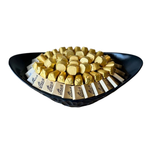 Bol décoratif noir au design attrayant Bol à chocolat en métal fait à la main de qualité supérieure pour les mariages et les événements du Ramadan - Product Image 3